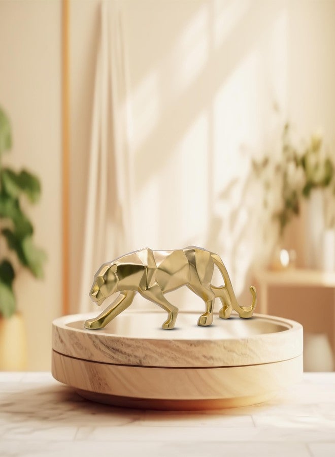 AABCO Polyresin Statue Panther, Golden, 10 inch, for Home & Office Decor, Gifting Showpiece (Gold) - Image 3